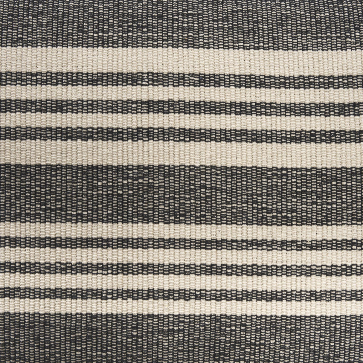 Mercana Shae Black Wood w/ Black and Cream Upholstered Bench