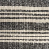 Mercana Shae Black Wood w/ Black and Cream Upholstered Bench