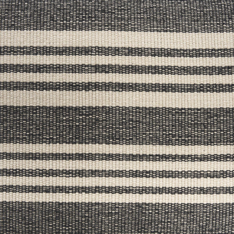 Mercana Shae Black Wood w/ Black and Cream Upholstered Bench