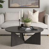 Mercana Tarro Brown Wood w/ Triangle Legs Coffee Table