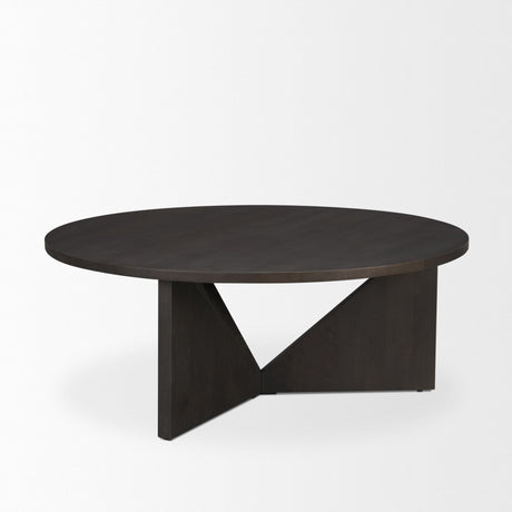 Mercana Tarro Brown Wood w/ Triangle Legs Coffee Table