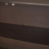 Mercana Swanson Dark Brown Wooden Scalloped Sideboard