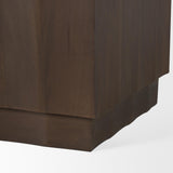 Mercana Swanson Dark Brown Wooden Scalloped Sideboard
