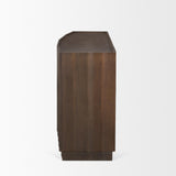 Mercana Swanson Dark Brown Wooden Scalloped Sideboard
