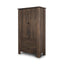 Mercana Wallen Solid Dark Brown Wood Curio Cabinet