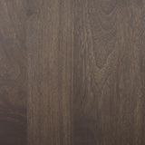 Mercana Wallen Solid Dark Brown Wood Curio Cabinet