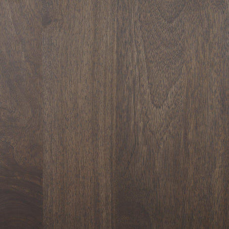 Mercana Wallen Solid Dark Brown Wood Curio Cabinet