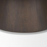 Mercana Takoda Dark Brown Wood Tapered Drum Nesting Coffee Tables