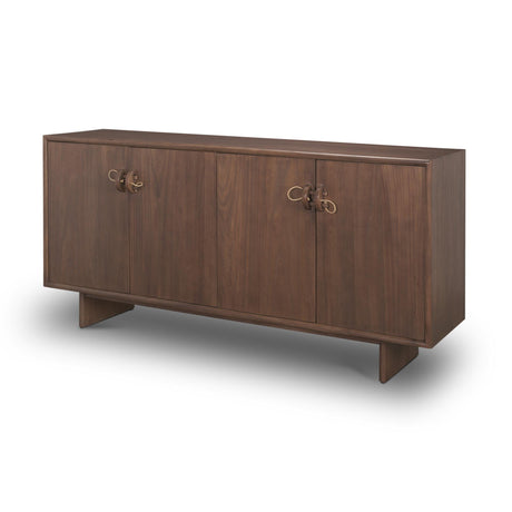 Mercana Varenna 4 Door Dark Brown Wood w/ Rope Handles Sideboard