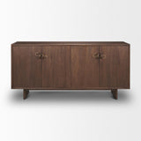 Mercana Varenna 4 Door Dark Brown Wood w/ Rope Handles Sideboard
