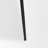 Mercana Casey Matte Black Metal w/ Gray Fabric Dining Chair