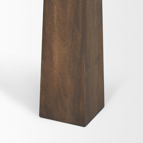 Mercana Wolcott Rectangular Dark Brown Solid Wood Dining Table