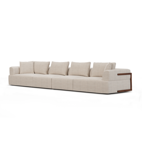 Mercana Warner Oatmeal 2 Piece Long Sofa Set