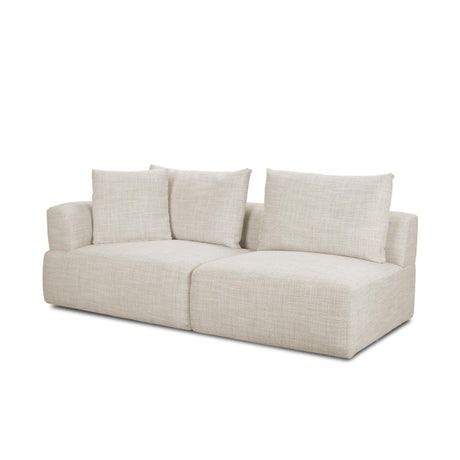 Mercana Warner Oatmeal 2 Piece Long Sofa Set