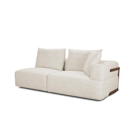 Mercana Warner Oatmeal 2 Piece Long Sofa Set