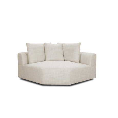 Mercana Warner Oatmeal 3 Piece Sofa Set W/Corner Piece