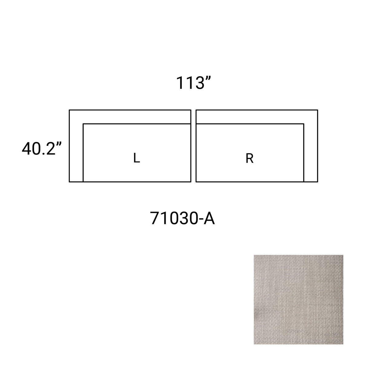 Mercana Warner Gray Two Piece Sofa Set