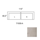 Mercana Warner Gray Two Piece Sofa Set