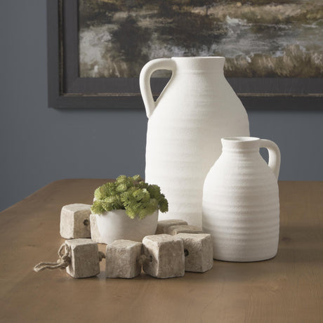 Mercana Mala Beige Paper Mache Cube Garland