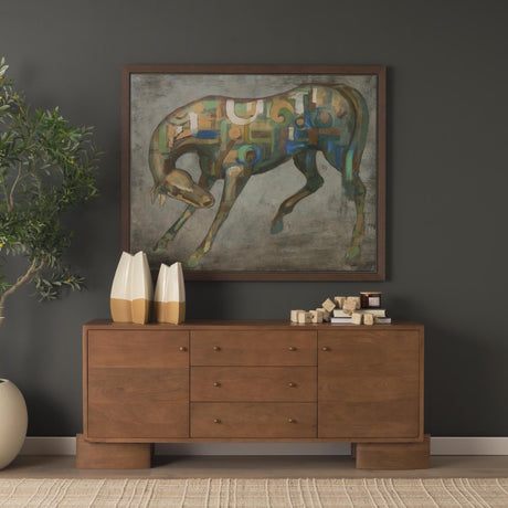 Mercana Mala Beige Paper Mache Cube Garland