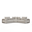 Mercana Warner Gray 3 Piece Sofa Set w/Corner Piece