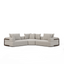 Mercana Warner Gray 3 Piece Sofa Set w/Corner Piece