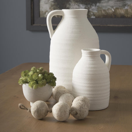 Mercana Varamala Beige Paper Mache Sphere Garland