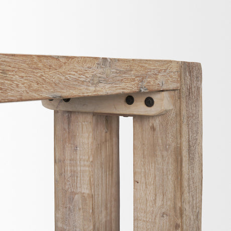 Mercana McArthur Whitewash Reclaimed Wood Console Table