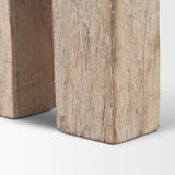 Mercana McArthur Whitewash Reclaimed Wood Bench