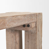 Mercana McArthur Whitewash Reclaimed Wood Bench
