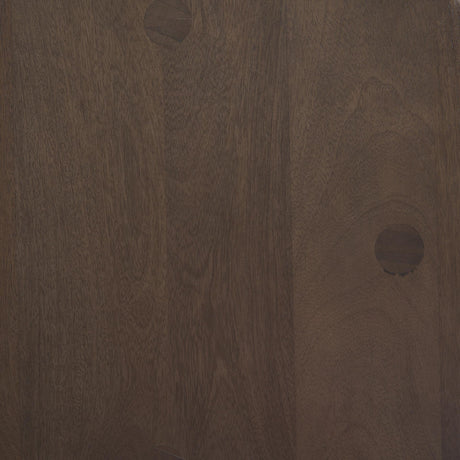 Mercana Weldon Dark Brown Wood w/ Matte Black Metal Counter Stool