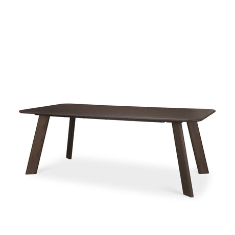 Mercana Welborn 84" Dark Brown Wood Rectangular Dining Table