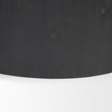 Mercana Wenopa Matte Black Wood w/ Natural Jute Accent Tables