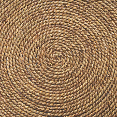 Mercana Wenopa Matte Black Wood w/ Natural Jute Accent Tables