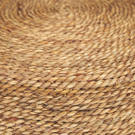 Mercana Wenopa Matte Black Wood w/ Natural Jute Accent Tables