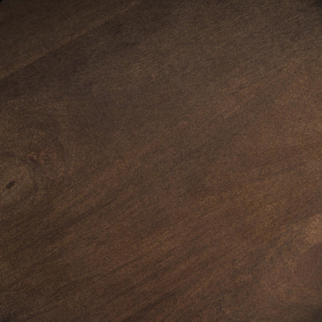 Mercana Varden Matte Black Metal w/ Dark Brown Wood Top Nesting Accent Tables