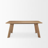 Mercana Welborn 72" Light Brown Wood Rectangular Dining Table
