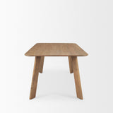 Mercana Welborn 72" Light Brown Wood Rectangular Dining Table