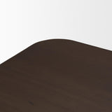 Mercana Welborn 72" Dark Brown Wood Rectangular Dining Table