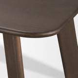Mercana Welborn 72" Dark Brown Wood Rectangular Dining Table