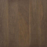 Mercana Braxton Dark Brown Wood w/ Antiqued Aged Brass Metal 3 Tiers 2 Door Shelving Unit