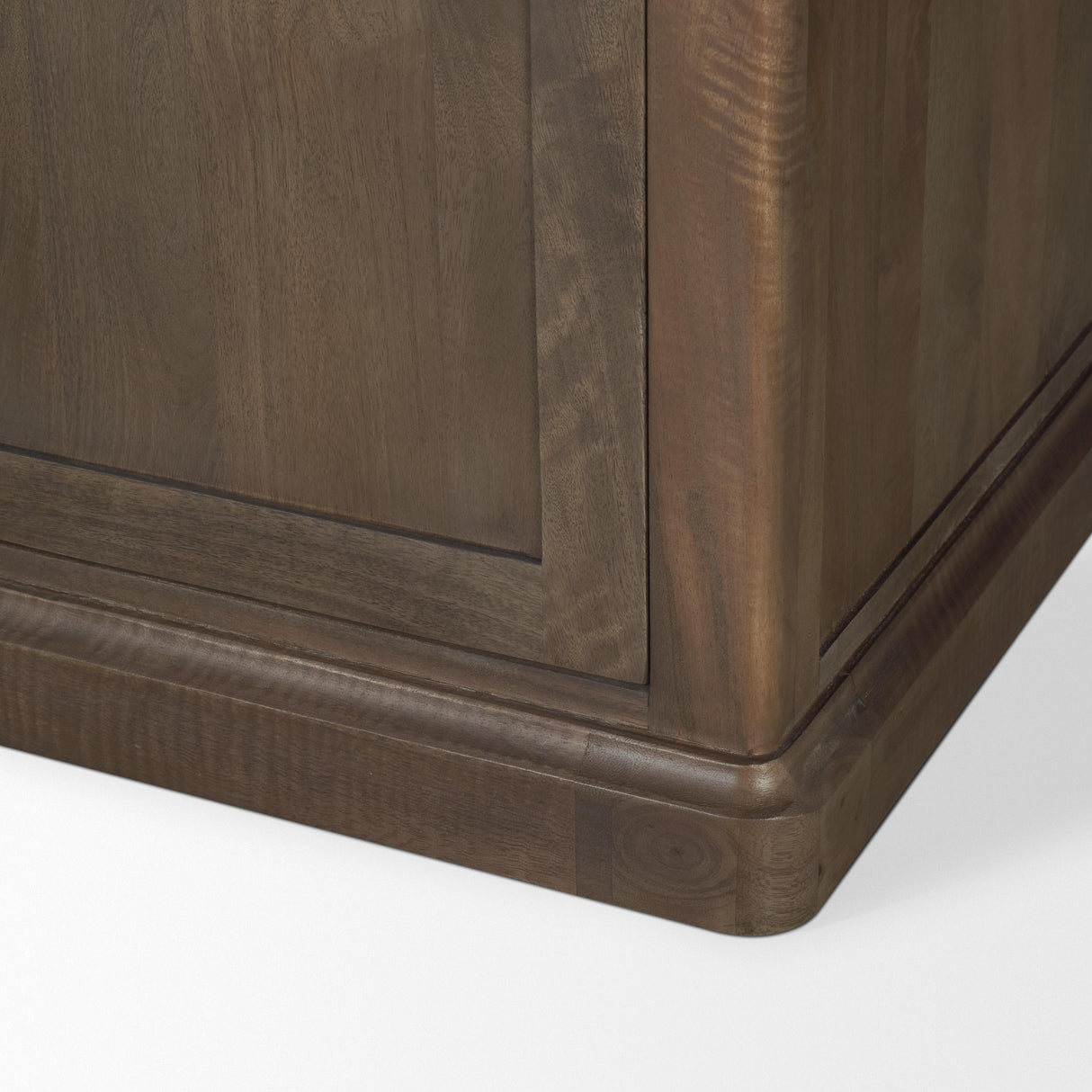 Mercana Baron Dark Brown Solid Wood w/ Antique Knobs 2-Door Accent Cabinet