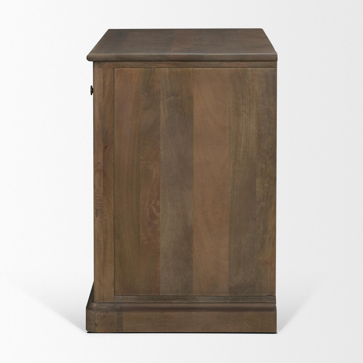 Mercana Baron Dark Brown Solid Wood w/ Antique Knobs 2-Door Accent Cabinet