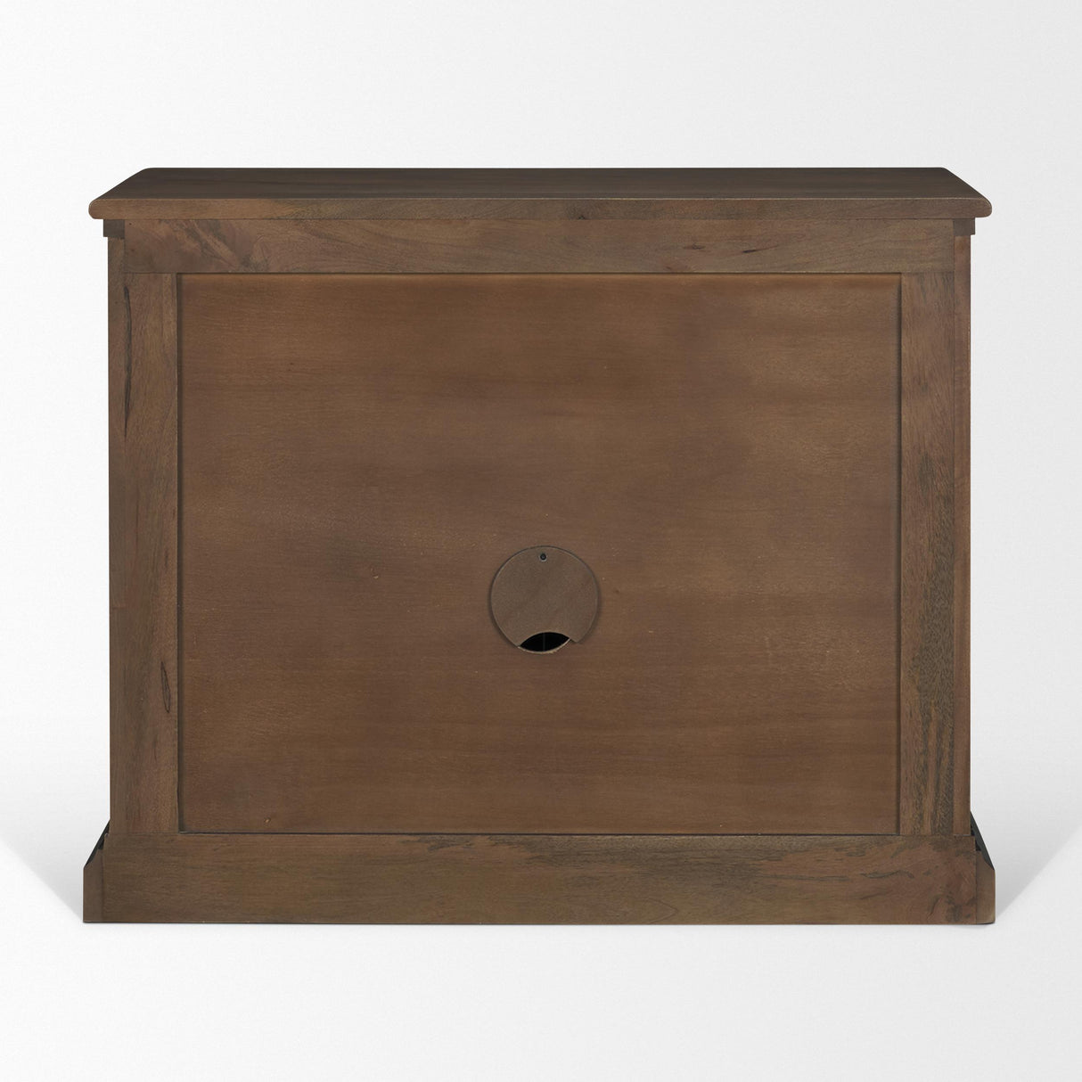Mercana Baron Dark Brown Solid Wood w/ Antique Knobs 2-Door Accent Cabinet