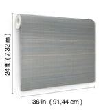 Ronald Redding Designs Abaca Weave Blue Wallpaper