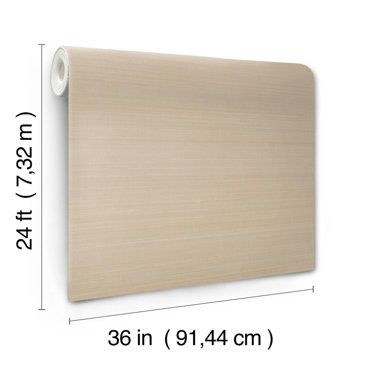 Ronald Redding Designs Abaca Weave Beige Wallpaper