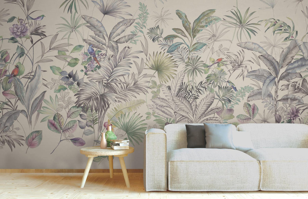 York Wallcoverings Tropical Black Wallpaper