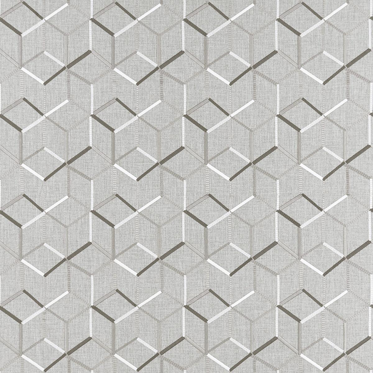 Clarke & Clarke LINEAR CHARCOAL Fabric