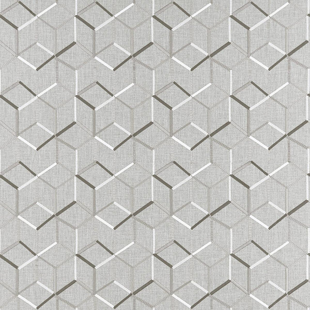 Clarke & Clarke LINEAR CHARCOAL Fabric