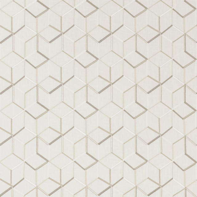Clarke & Clarke LINEAR IVORY Fabric